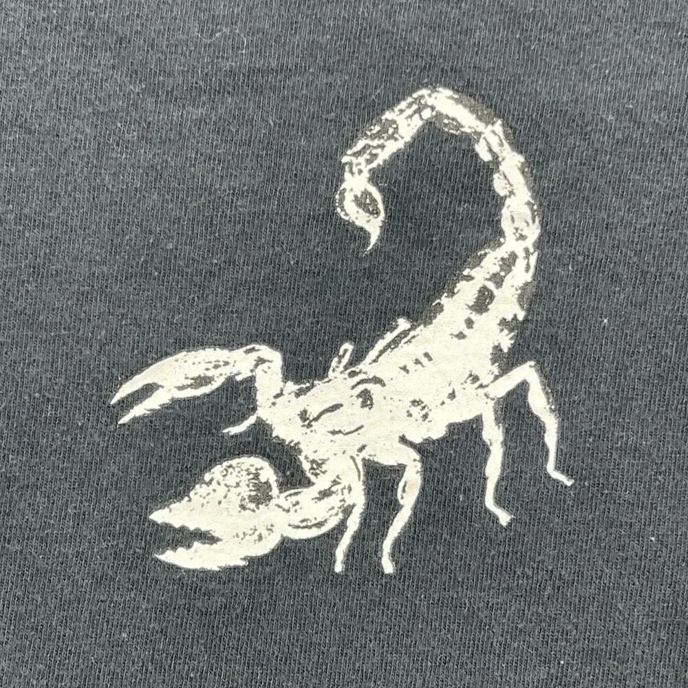Drake Scorpion Tour Shirt Mens Medium Navy Blue Graphic Print Gildan
